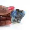Rebanada pulida de azurita malaquita mineral bruto de calidad - 4