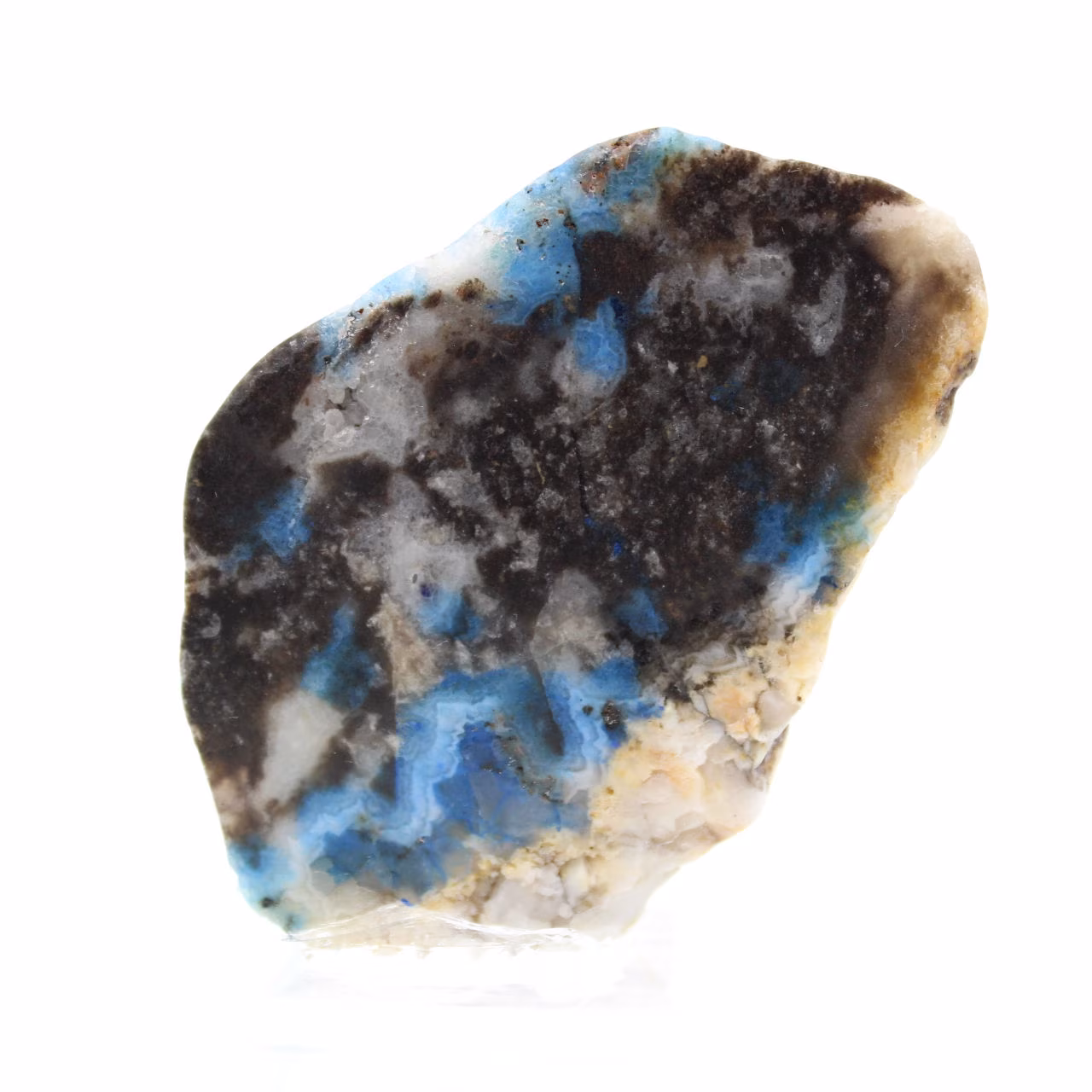 Rebanada auténtica de piedra de azurita malaquita para decoración