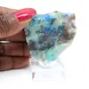 Rebanada auténtica de piedra de azurita malaquita para decoración - 4