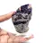 Rebanada de piedra de fluorita pirita pulida