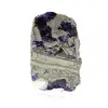 Piedra de fluorita pirita natural mineral único - 1