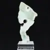 Rebanada auténtica y pulida de piedra de aragonita verde - 0