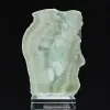 Rebanada de piedra de aragonita verde natural - 0