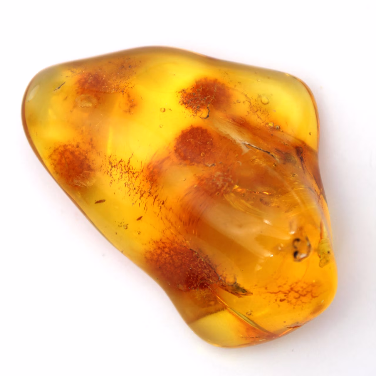 Guijarro de ámbar amarillo, objeto mineral de Lituania – Ejemplar decorativo