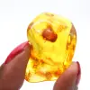 Piedra pequeña de ámbar amarillo – Objeto de colección fósil - 1