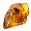 Guijarro de ámbar báltico pulido - Piedra de colección natural - 0