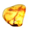 Pequeña piedra de ámbar lituano pulido: autenticidad y ciencia - 0