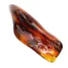 Guijarro de ámbar pulido de Lituania: objeto mineral decorativo - 0