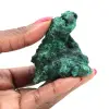 Piedra de malaquita fibrosa en bruto - 1