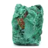 Cristal de malaquita fibrosa en bruto - 4