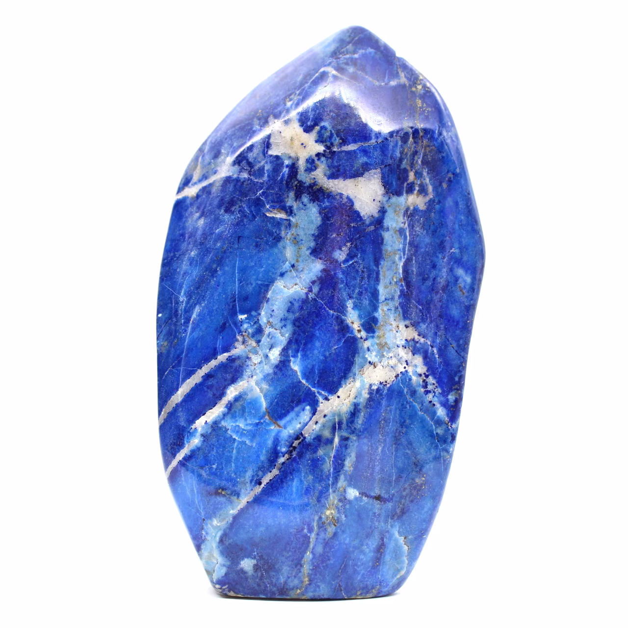 Lapislázuli pulido para colección, piedra natural