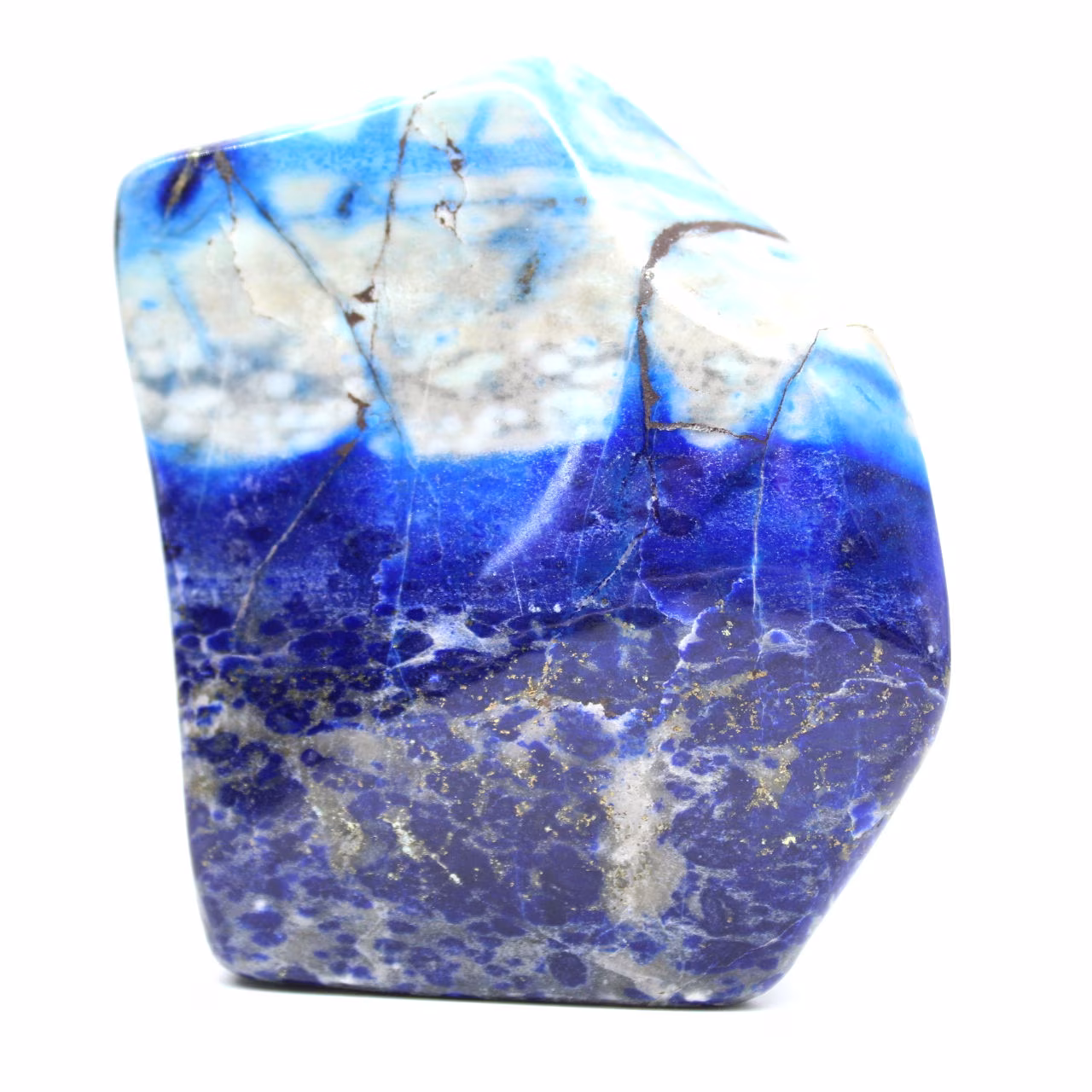 Piedra de lapislázuli pulida coleccionable, Afganistán