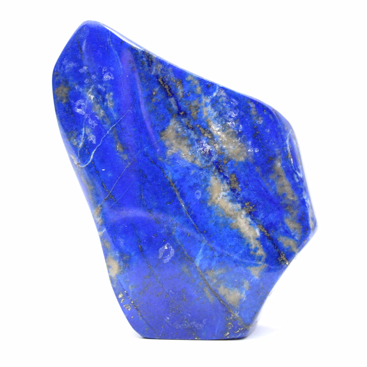 Ejemplar de lapislázuli pulido, piedra ornamental