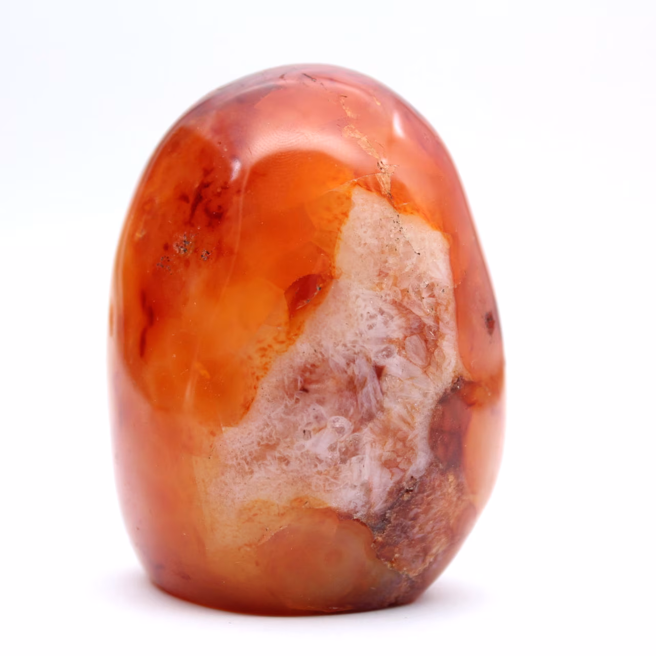 Miniatura de cornalina pulida - Adorno de piedra natural coleccionable (Madagascar)