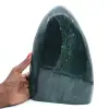 Gran piedra decorativa Jaspe verde pulido, mineral Madagascar - 0