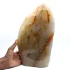 Gran adorno mineral de cornalina pulida, pieza de colección poco común. - 0