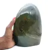 Ejemplar de jaspe verde pulido, piedra decorativa grande, Madagascar - 1