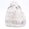 Amatista pulida, gran tamaño, Madagascar, adorno de piedra coleccionable. - 6