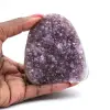 Amatista natural de Brasil: elegante geoda pequeña - 0