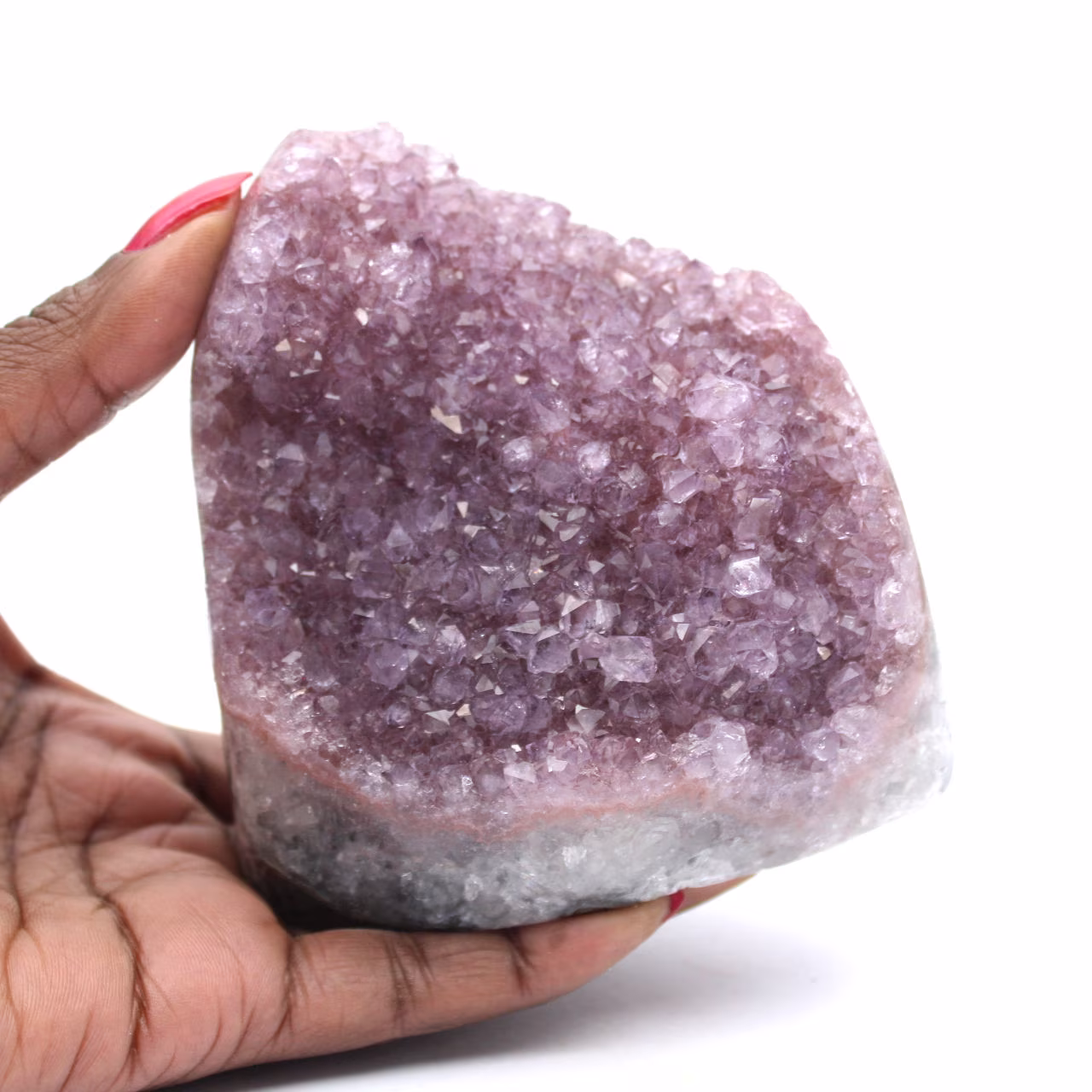 Amatista drusa energética: piedra natural de colección