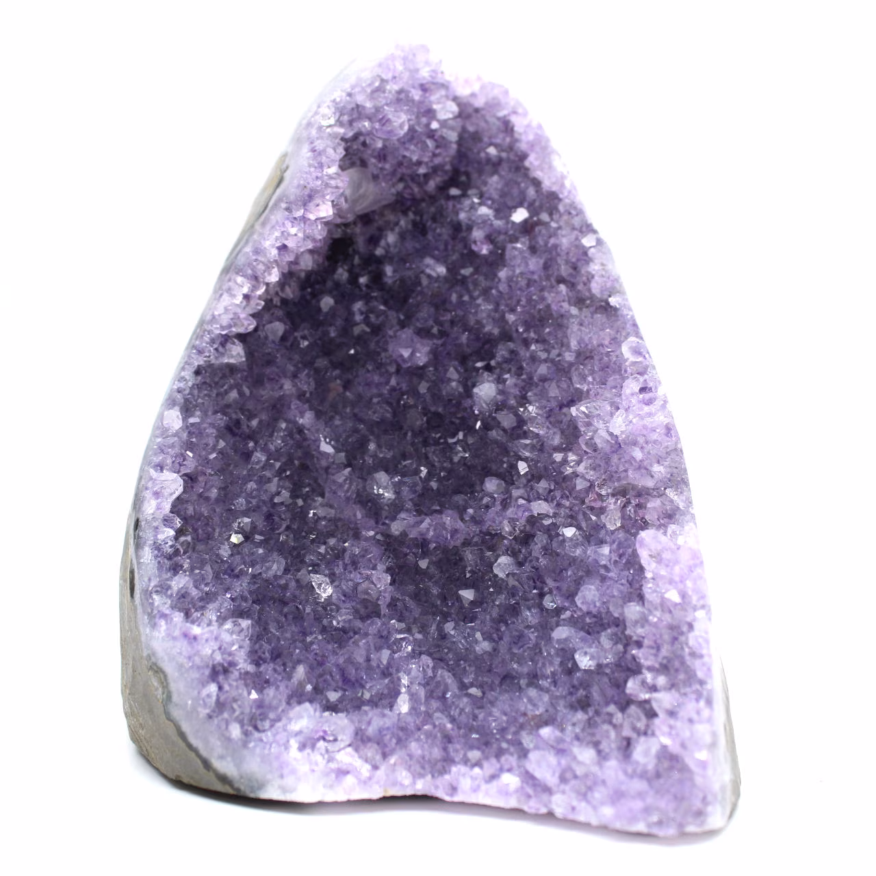 Geoda de amatista, meditación