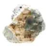 Mineral de fluorita verde: Cristales sobre matriz para decoración - 3