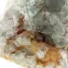 Ejemplar geológico de fluorita: piedra marroquí con cristales - 7