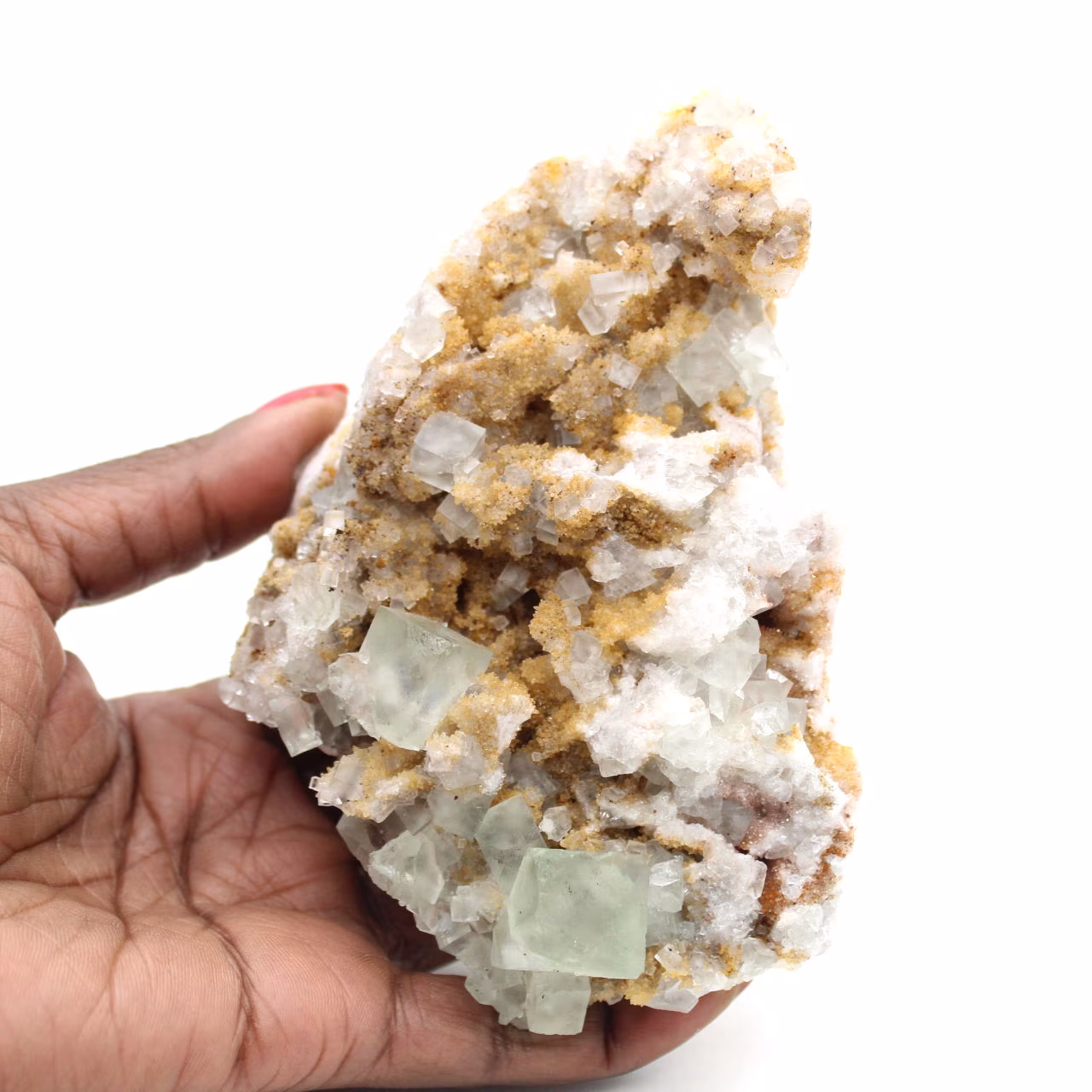 Cristal de fluorita marroquí: Pieza decorativa y ciencia
