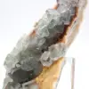 Roca de fluorita verde: Gran cristal sobre su matriz. - 6