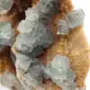 Roca de fluorita verde: Gran cristal sobre su matriz. - 7