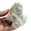 Fluorita verde sobre roca: muestra mineral en bruto - 0