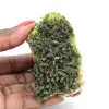 Epidota verde de Imilchil, una formación natural sobre la ganga - 0