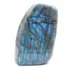 Ejemplar de labradorita pulida, roca mineral decorativa - 0