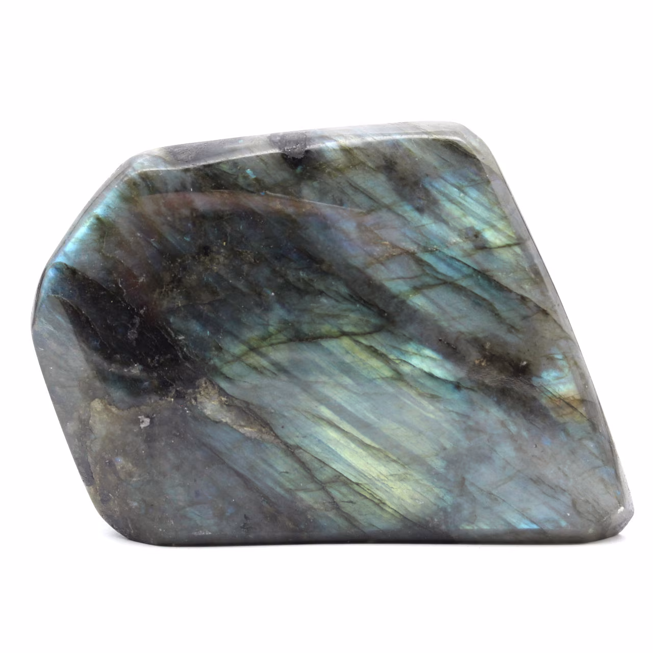 Labradorita pulida en miniatura, piedra de colección