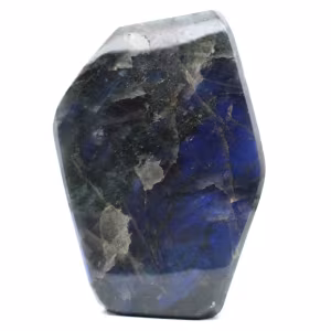 Labradorita pulida de gran tamaño, roca mineral excepcional