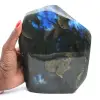 Piedra labradorita natural pulida, decoración mineral - 1