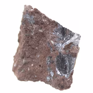 Micromuestra de pirolusita, roca natural