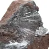 Cristales de pirolusita, Roca Mineral de Marruecos - 2