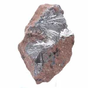 Cristales de pirolusita, Roca Mineral de Marruecos