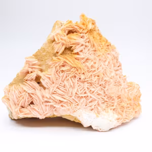 Cristales de barita naranja de Marruecos para coleccionistas.