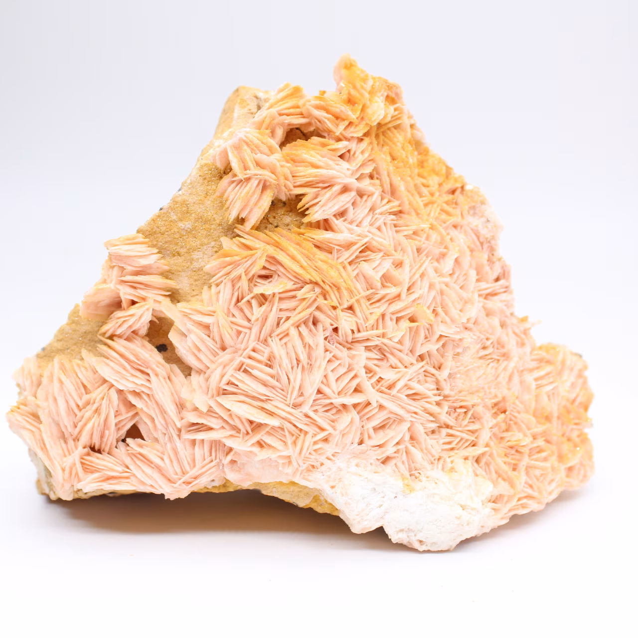 Cristales de barita naranja de Marruecos para coleccionistas.