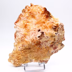 Cristales de barita naranja de Marruecos para coleccionistas.
