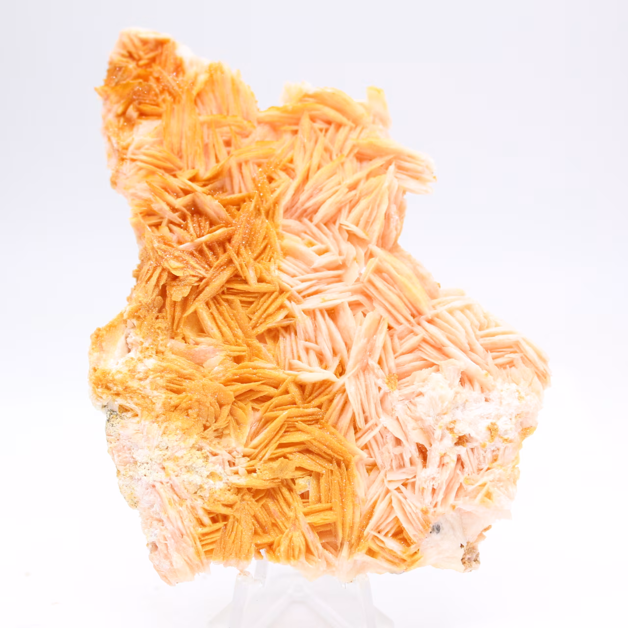 Barita naranja marroquí con cristales claros