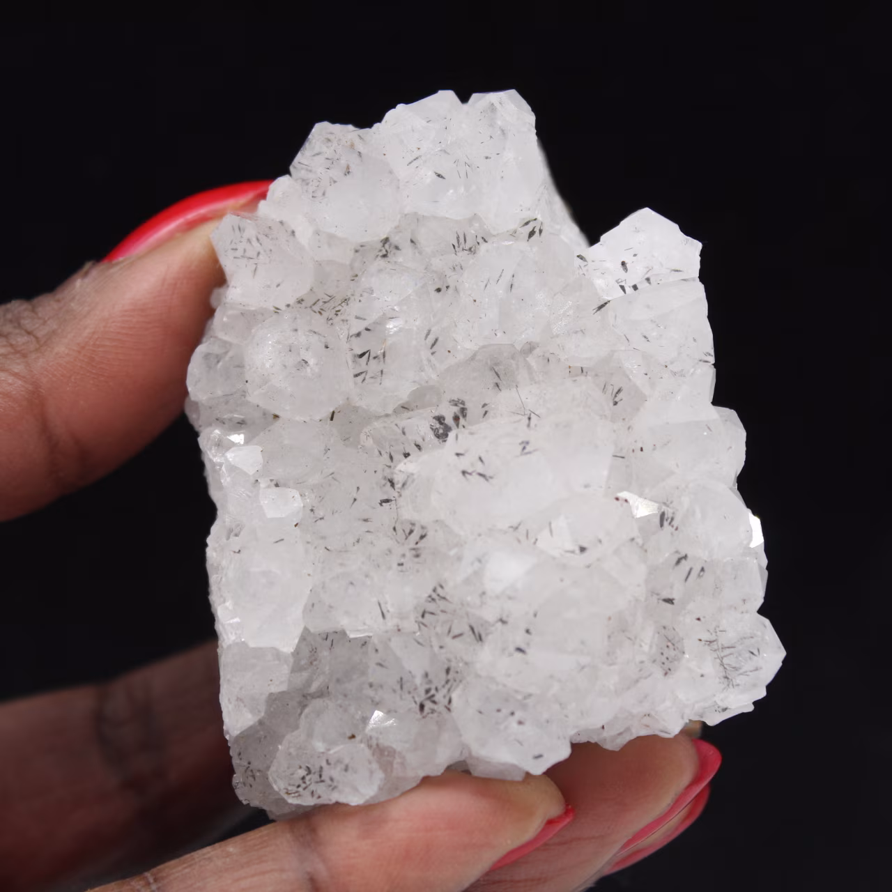 Cuarzo pequeño con inclusión de goethita, roca natural, 170 g