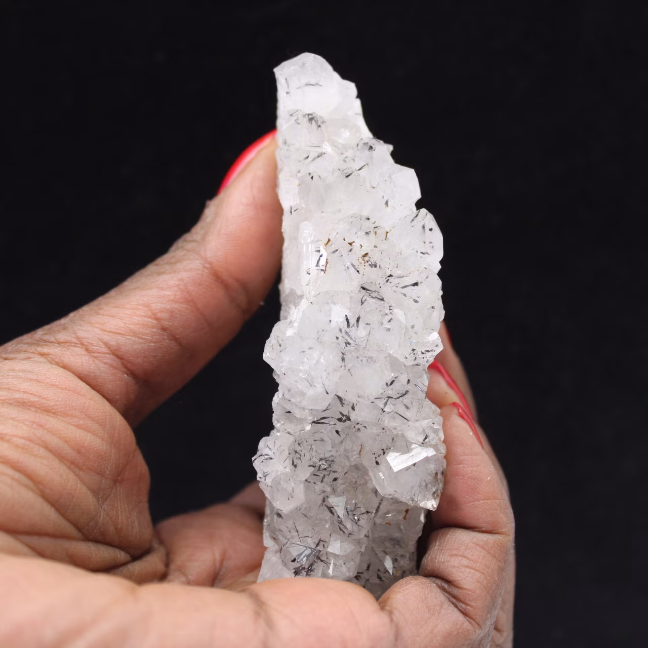 Cuarzo goethita, ejemplar en bruto de Marruecos, 125 g