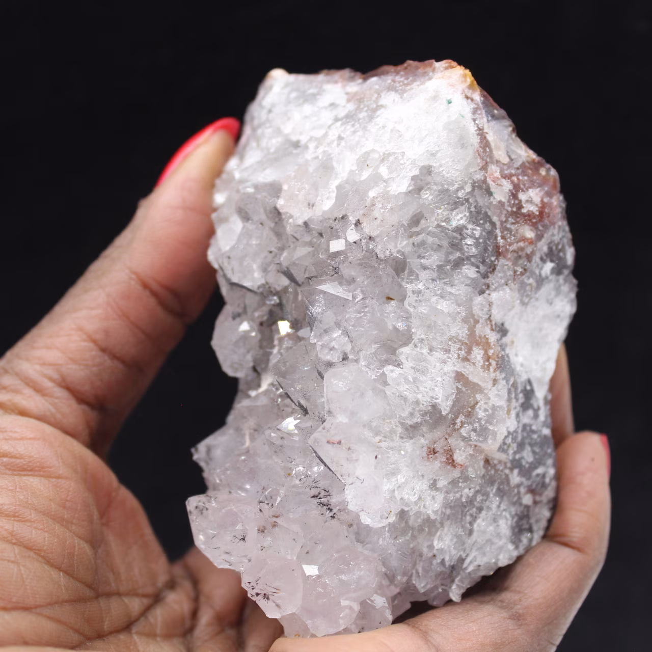 Pequeño ejemplar de Cuarzo Goethita, cristales brutos de Marruecos