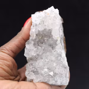 Pequeño cristal de cuarzo con inclusión de goethita, Marruecos