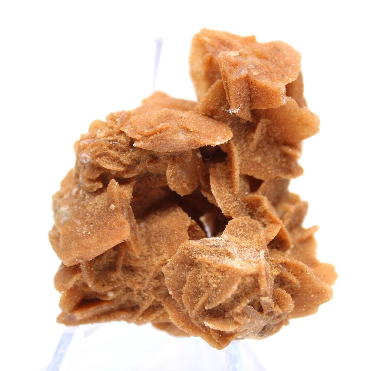 Muestra de yeso ocre cristalizado