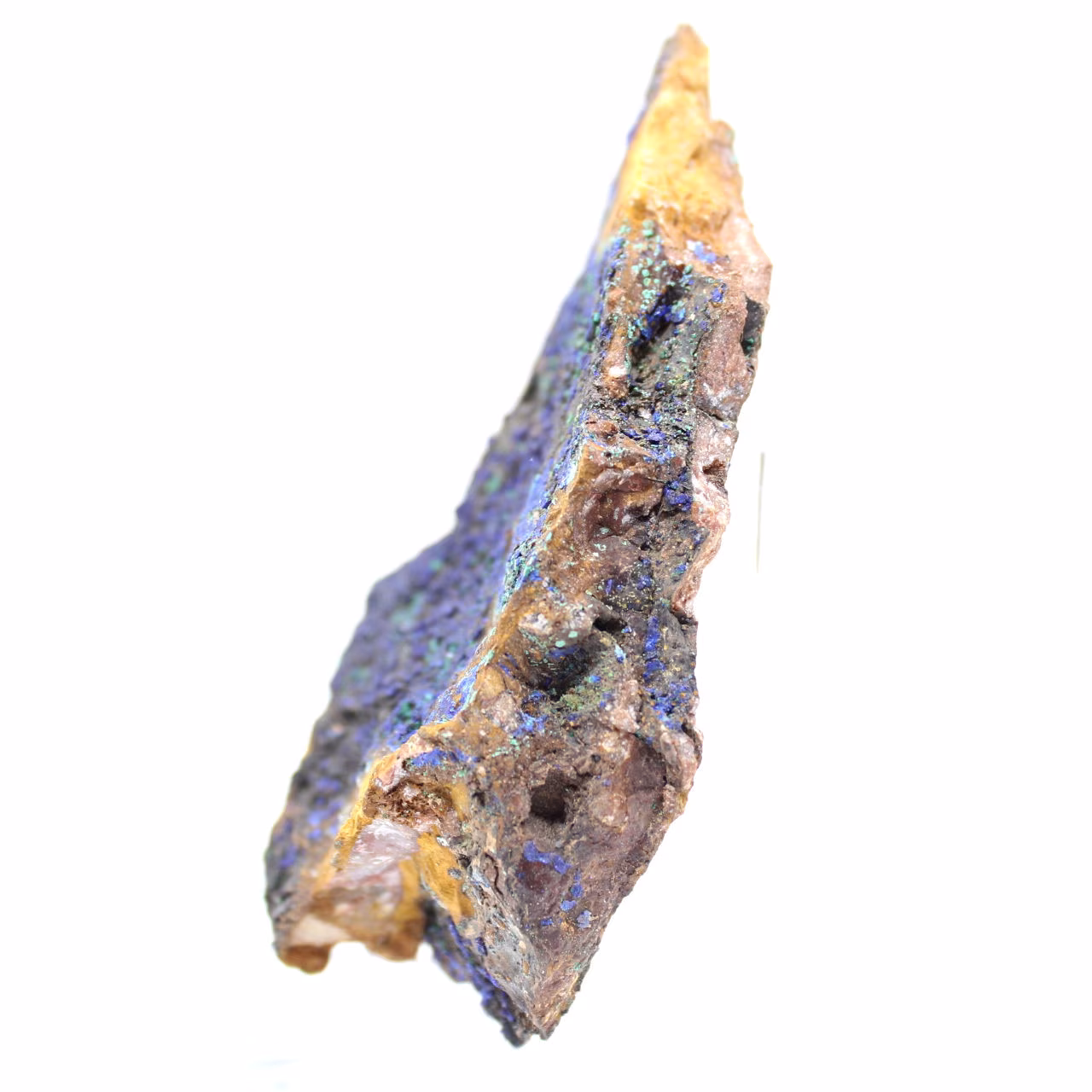 Ejemplar de malaquita y azurita de Marruecos
