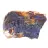 Cristales de malaquita y azurita de Marruecos
